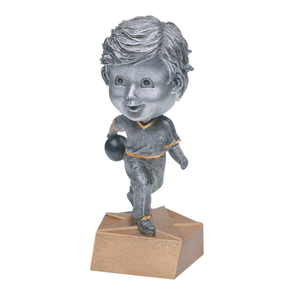 Pewter Bobble Bowling Resin - Male - AndersonTrophy.com