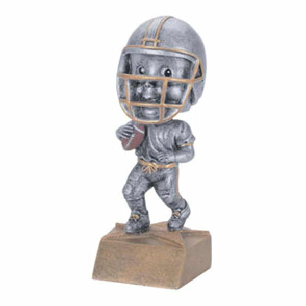 Pewter Bobble Football Resin - Male - AndersonTrophy.com