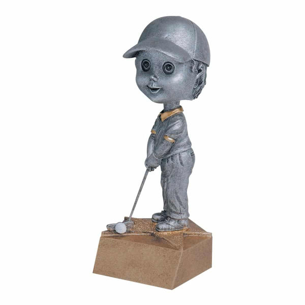 Pewter Bobble Golf Resin - Male - AndersonTrophy.com