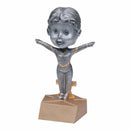 Pewter Bobble Gymnastics Resin - Female - AndersonTrophy.com