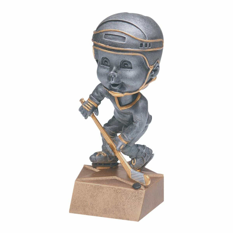 Pewter Bobble Hockey Resin - Male - AndersonTrophy.com