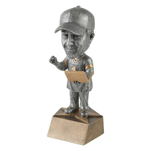 Pewter Bobble Series Fantasy Football Resin Trophy - AndersonTrophy.com