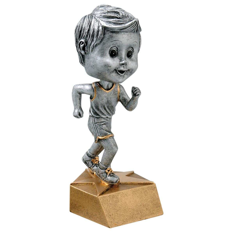 Pewter Bobble Track Resin - Male - AndersonTrophy.com