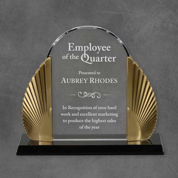 Phoenix Diamond Acrylic Corporate Award - Gold - AndersonTrophy.com