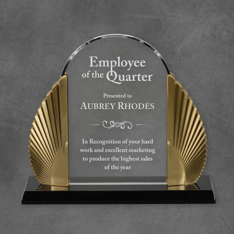 Phoenix Diamond Acrylic Corporate Award - Gold - AndersonTrophy.com
