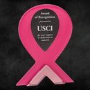Pink Ribbon Standup Acrylic - AndersonTrophy.com