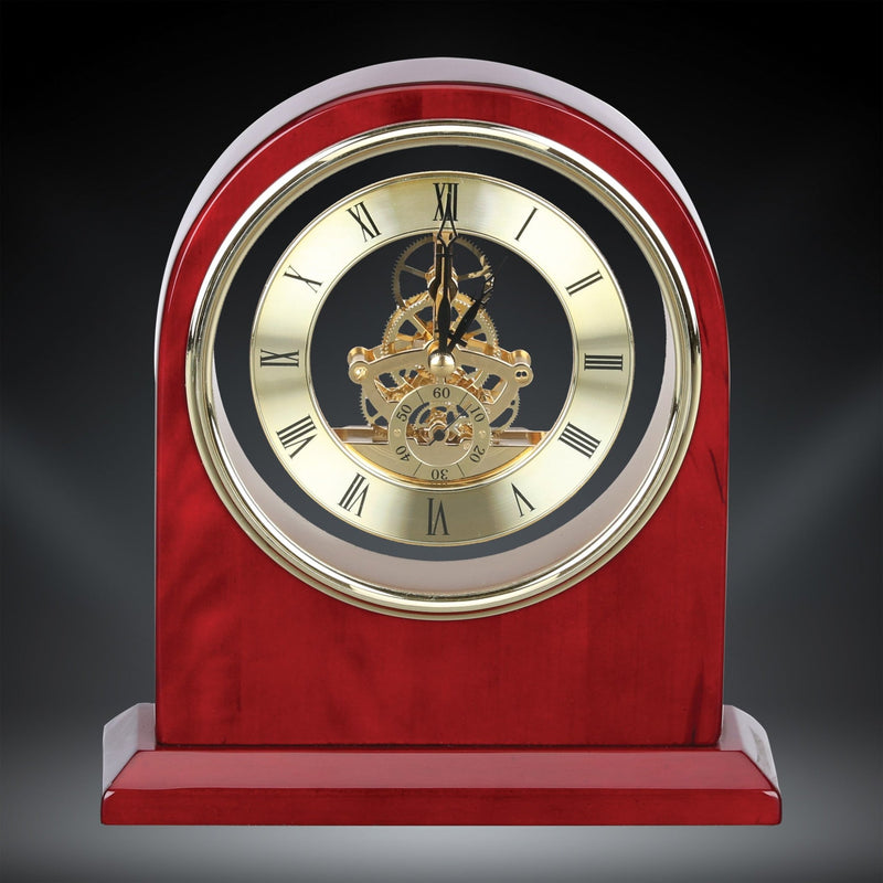 Plymouth Rosewood Clock - AndersonTrophy.com