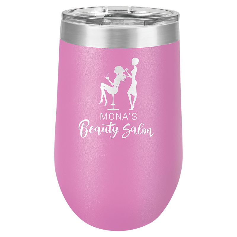 Polar Camel 16 oz. Vacuum Insulated Stemless Wine Tumblers - AndersonTrophy.com