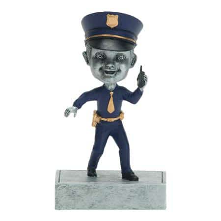 Policeman Bobblehead Resin - AndersonTrophy.com