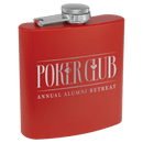 Powder Coated 6 oz. Stainless Steel Flask - AndersonTrophy.com