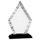 Premier Black Accent Diamond Glass Award - AndersonTrophy.com