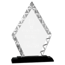 Premier Black Accent Diamond Glass Award - AndersonTrophy.com
