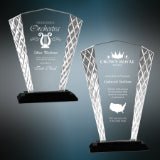 Premier Black Accent Fan Glass Award - AndersonTrophy.com