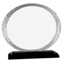 Premier Black Accent Oval Glass Award - AndersonTrophy.com