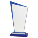 Premier Razor Glass Award - Blue - AndersonTrophy.com