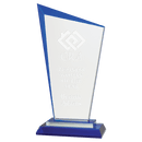 Premier Razor Glass Award - Blue - AndersonTrophy.com