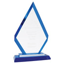 Premier Regal Diamond Glass Award - Blue - AndersonTrophy.com