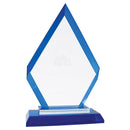 Premier Regal Diamond Glass Award - Blue - AndersonTrophy.com