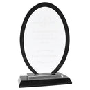 Premier Regal Oval Glass Award - Black - AndersonTrophy.com