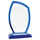 Premier Regal Peak Glass Award - Blue - AndersonTrophy.com