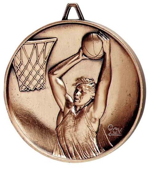 Premium Relief Series Basketball Medal - AndersonTrophy.com