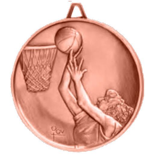 Premium Relief Series Basketball Medal - AndersonTrophy.com