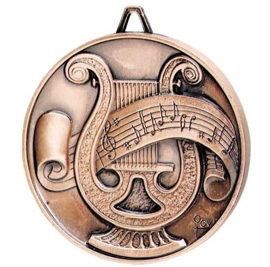 Premium Relief Series Music Medal - AndersonTrophy.com