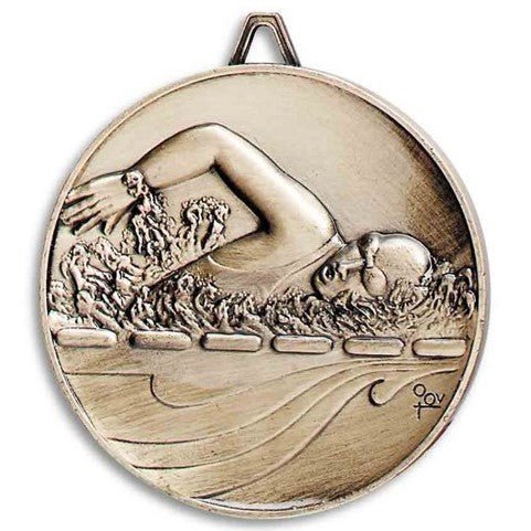 Premium Relief Series Swim Medal - AndersonTrophy.com