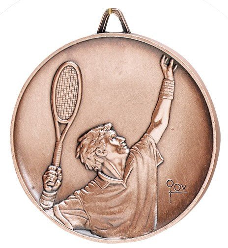 Premium Relief Series Tennis Medal - AndersonTrophy.com