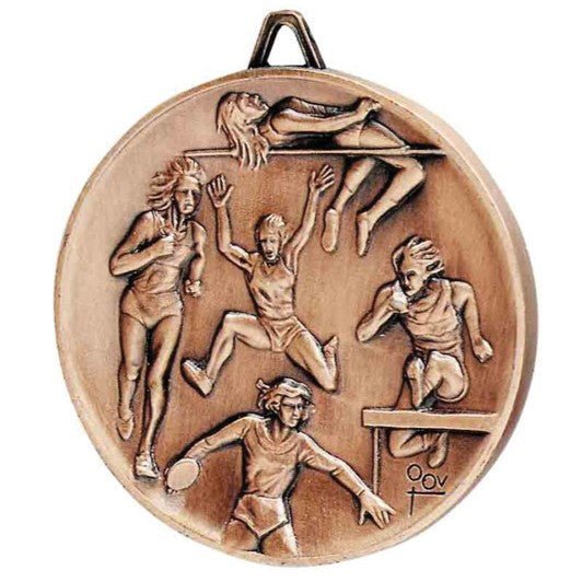 Premium Relief Series Track & Field Medal - AndersonTrophy.com