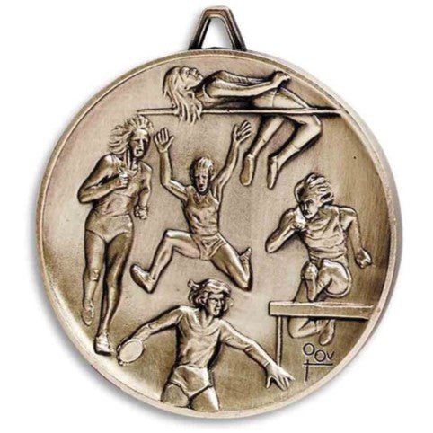 Premium Relief Series Track & Field Medal - AndersonTrophy.com