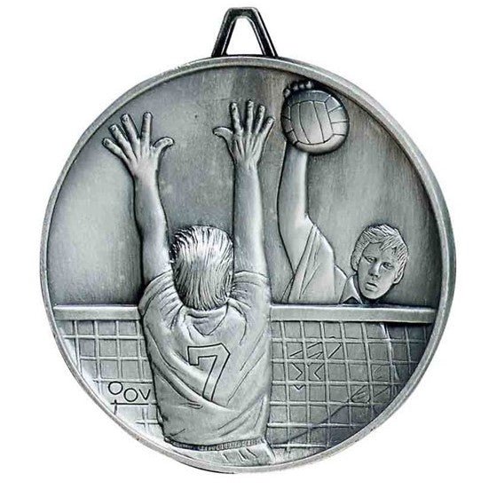Premium Relief Series Volleyball Medal - AndersonTrophy.com