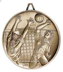 Premium Relief Series Volleyball Medal - AndersonTrophy.com