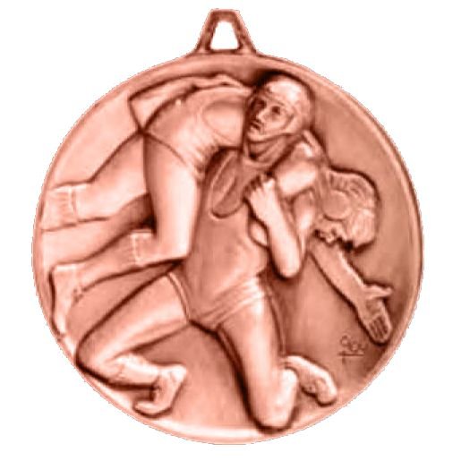 Premium Relief Series Wrestling Medal - AndersonTrophy.com