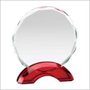 Promo Round Red Arch Glass Award - AndersonTrophy.com