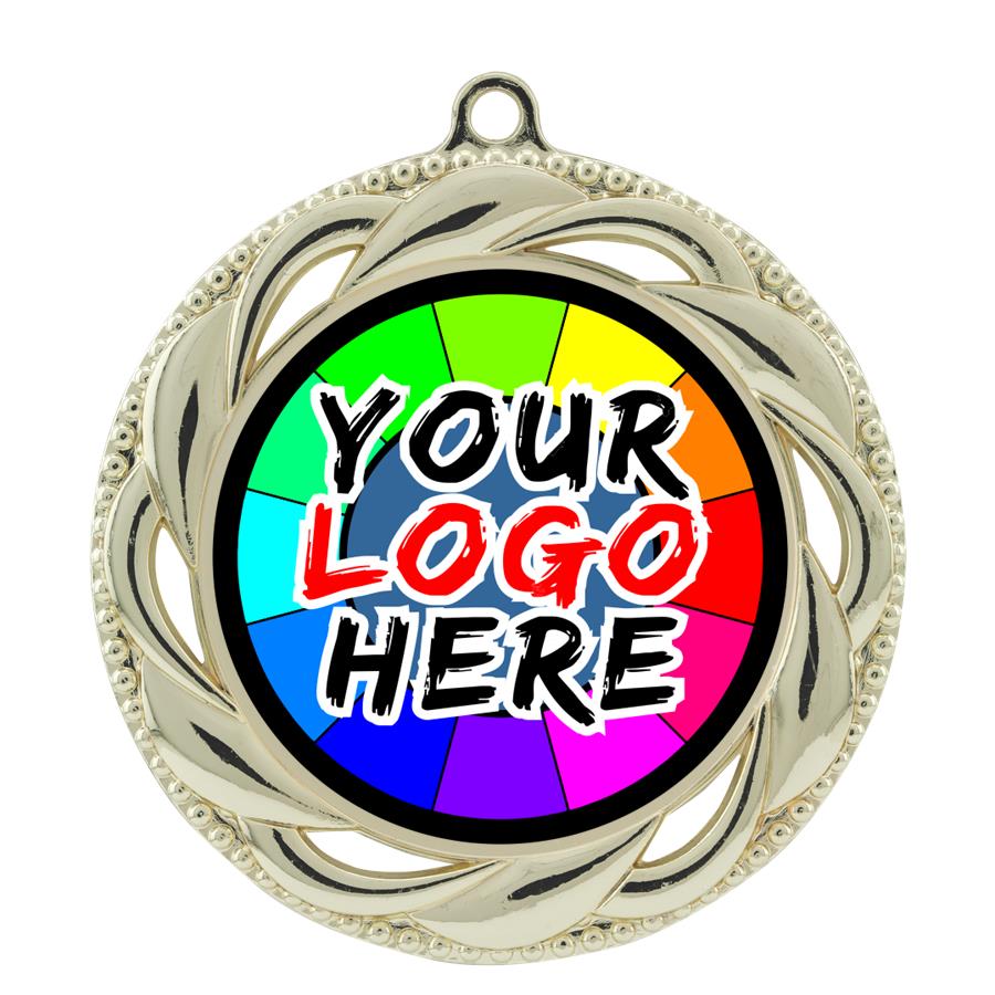 Ribbon Wreath Custom Insert Medal