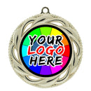 Ribbon Wreath Custom Insert Medal - AndersonTrophy.com