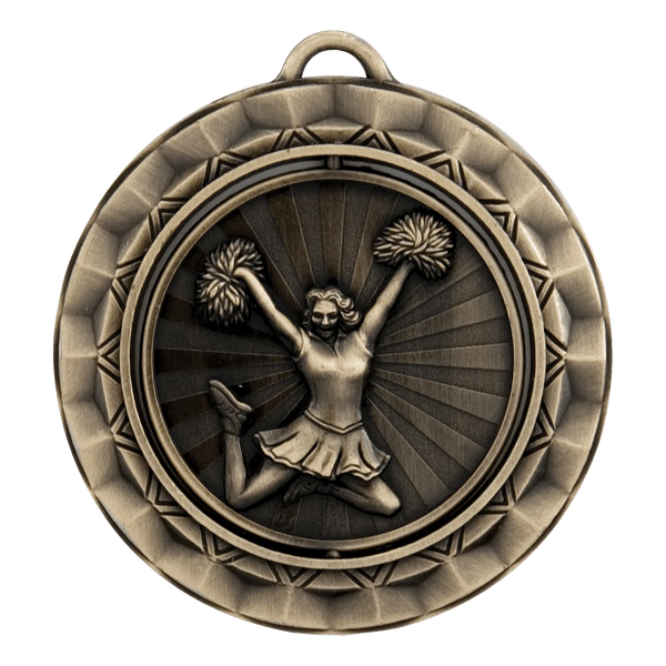 Ripple Spinner Series Cheer Themed Medals - AndersonTrophy.com