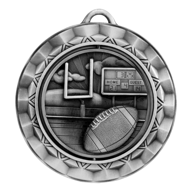 Ripple Spinner Series Football Medals - AndersonTrophy.com