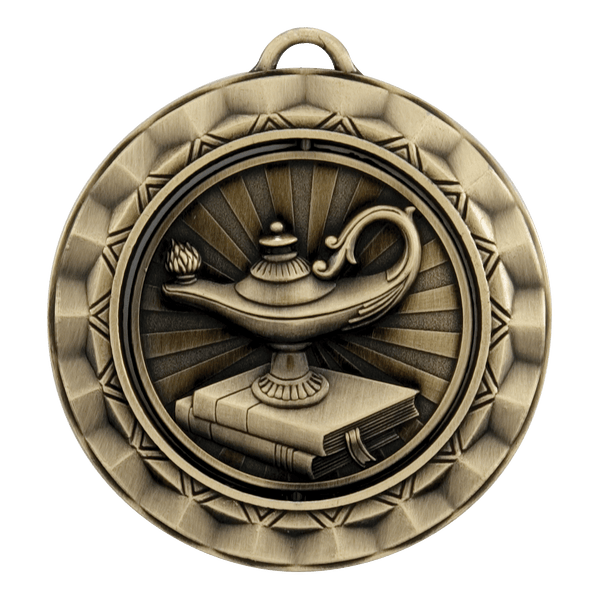 Ripple Spinner Series Lamp of Knowledge Medals - AndersonTrophy.com