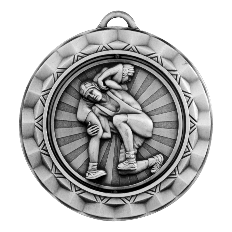 Ripple Spinner Series Wrestling Medals - AndersonTrophy.com