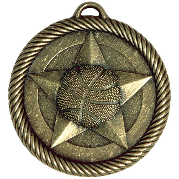 Rope Wreath Basketball Themed Medals - AndersonTrophy.com