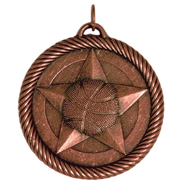 Rope Wreath Basketball Themed Medals - AndersonTrophy.com
