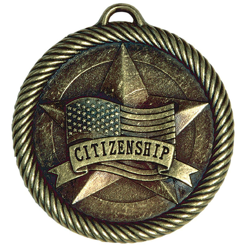 Rope Wreath Citizenship Themed Medals - AndersonTrophy.com