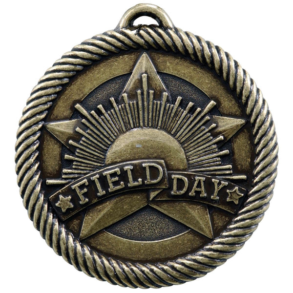 Rope Wreath Field Day Themed Medals - AndersonTrophy.com