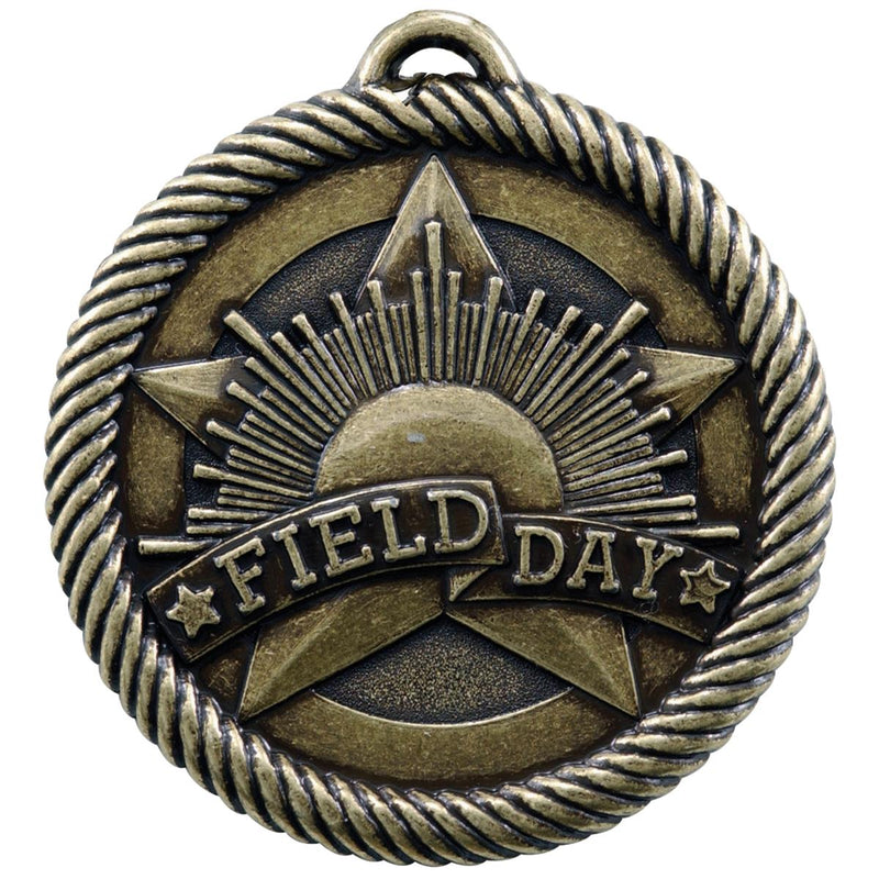 Rope Wreath Field Day Themed Medals - AndersonTrophy.com