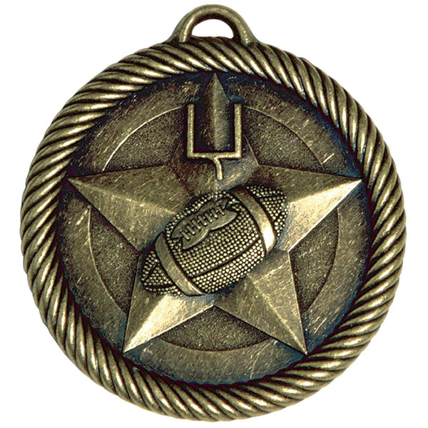 Rope Wreath Football Themed Medals - AndersonTrophy.com