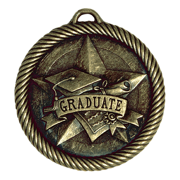 Rope Wreath Graduate Themed Medals - AndersonTrophy.com