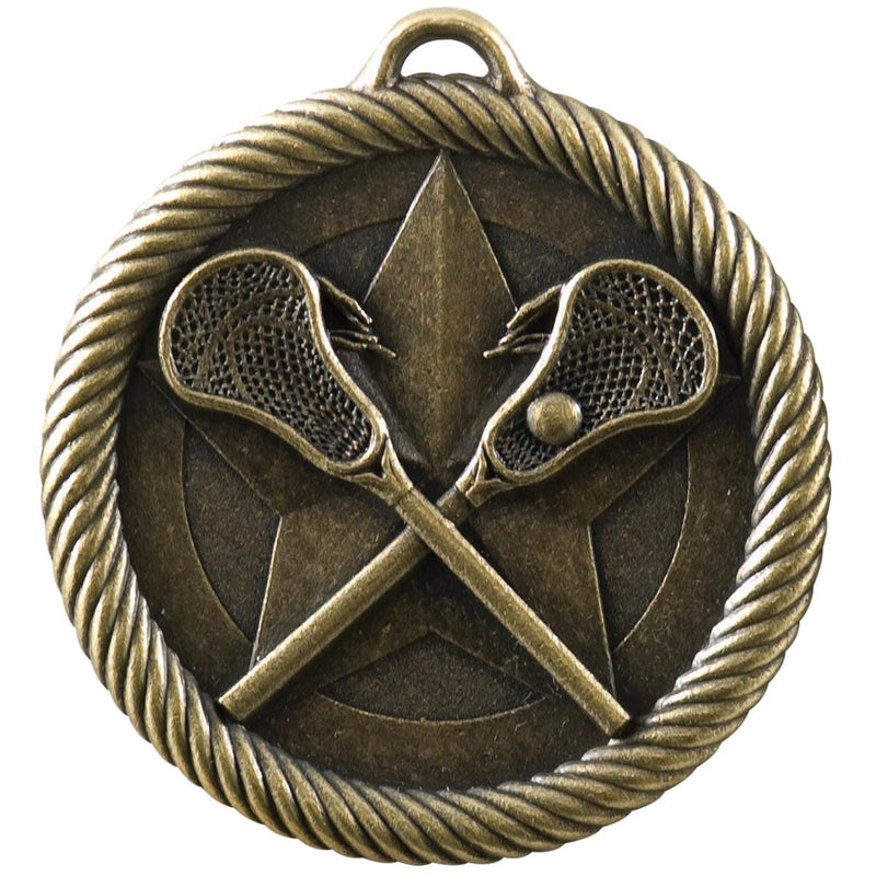 Rope Wreath Lacrosse Themed Medals - AndersonTrophy.com