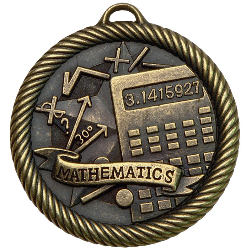 Rope Wreath Series Math Themed Medal